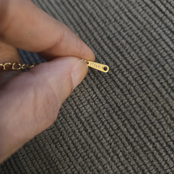 Stainless Steel Gold Evil Eye Pendant Necklace - Picture 6 of 9